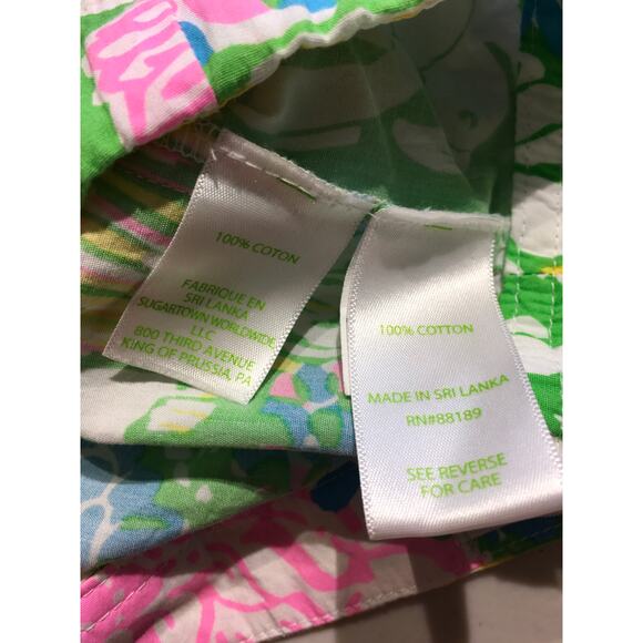 Lilly Pulitzer Tropical Floral Cotton Shorts Size 3 - Preppy, Vibrant, Resort - Picture 4 of 6